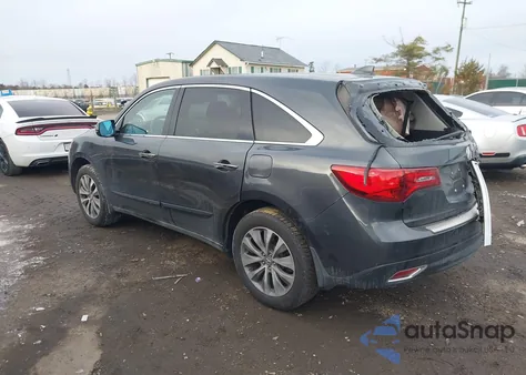 2014 Acura Mdx Technology Package from USA, damaged, VIN 5FRYD4H40EB022125